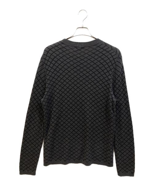 HUGO BOSS（ヒューゴ ボス）HUGO BOSS (ヒューゴ ボス) クルーネックニット グレー サイズ:SIZE Lの古着・服飾アイテム