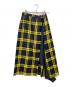 O'NEIL OF DUBLIN（オニールオブダブリン）の古着「チェックラップスカート」｜イエロー×ブラック