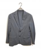 green label relaxingグリーンレーベルリラクシング）の古着「ドライ ポリエステル ナロー ジャケット」｜グレー