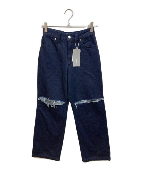 sheller（シェリエ）sheller (シェリエ) Crash flare denim インディゴ サイズ:Sの古着・服飾アイテム