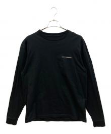 uniform experiment（ユニフォームエクスペリメント）の古着「LABEL L/S TEE」｜ブラック