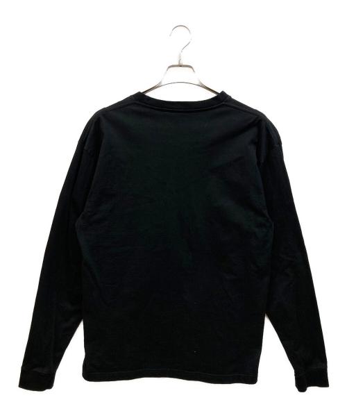 uniform experiment（ユニフォームエクスペリメント）uniform experiment (ユニフォームエクスペリメント) LABEL L/S TEE ブラック サイズ:SIZE 2の古着・服飾アイテム