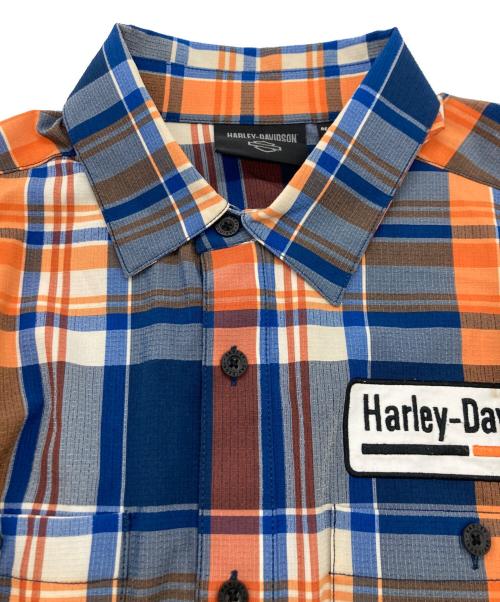 HARLEY-DAVIDSON（ハーレーダビッドソン）HARLEY-DAVIDSON (ハーレーダビッドソン) シャツ ネイビー サイズ:SIZE Lの古着・服飾アイテム