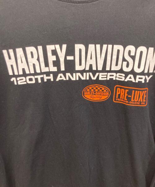 HARLEY-DAVIDSON（ハーレーダビッドソン）HARLEY-DAVIDSON (ハーレーダビッドソン) ロングスリーブTシャツ ブラック サイズ:	SIZE Lの古着・服飾アイテム