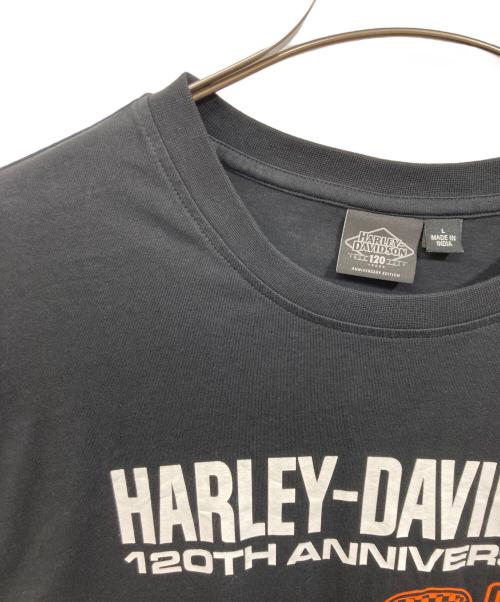 HARLEY-DAVIDSON（ハーレーダビッドソン）HARLEY-DAVIDSON (ハーレーダビッドソン) ロングスリーブTシャツ ブラック サイズ:	SIZE Lの古着・服飾アイテム