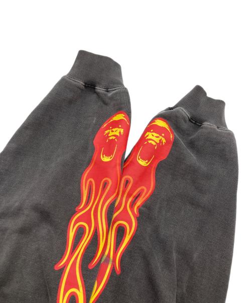 X-LARGE（エクストララージ）X-LARGE (エクストララージ) PIGMENT DYLED PUFF LOGO PULLOVER HOODED SWEAT グレー サイズ:SIZE Lの古着・服飾アイテム