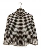 BURBERRY BLACK LABELバーバリーブラックレーベル）の古着「チェッカーシャツ」｜ブラック