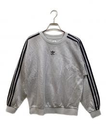 adidas Originals（アディダスオリジナル）の古着「メッシュ クルー スウェット」｜グレー