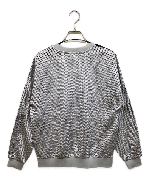 adidas Originals（アディダスオリジナル）adidas originals (アディダスオリジナル) メッシュ クルー スウェット グレー サイズ:SIZE Mの古着・服飾アイテム