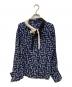 LOUIS VUITTON（ルイ ヴィトン）の古着「KEY PRINT BLOUSE」｜ネイビー