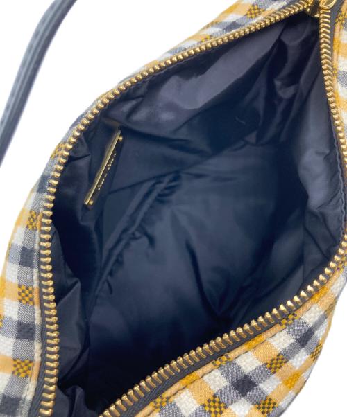 MIU MIU（ミュウミュウ）MIU MIU (ミュウミュウ) スピリットプリントファイユミニバッグ イエローの古着・服飾アイテム