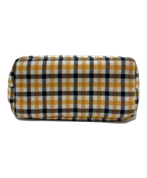 MIU MIU（ミュウミュウ）MIU MIU (ミュウミュウ) スピリットプリントファイユミニバッグ イエローの古着・服飾アイテム