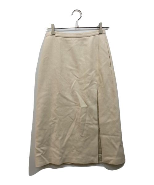 AURALEE（オーラリー）AURALEE (オーラリー) MELTON SLIT SKIRT ベージュ サイズ:SIZE 1の古着・服飾アイテム