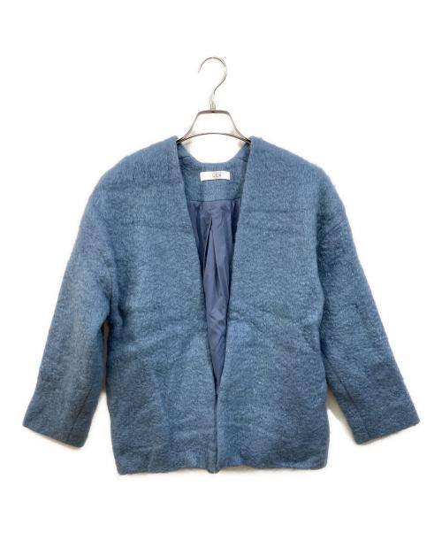 ELLA（エラ）eLLa (エラ) アンゴラシャギーカーディガン スカイブルー サイズ:実寸をご確認くださいの古着・服飾アイテム