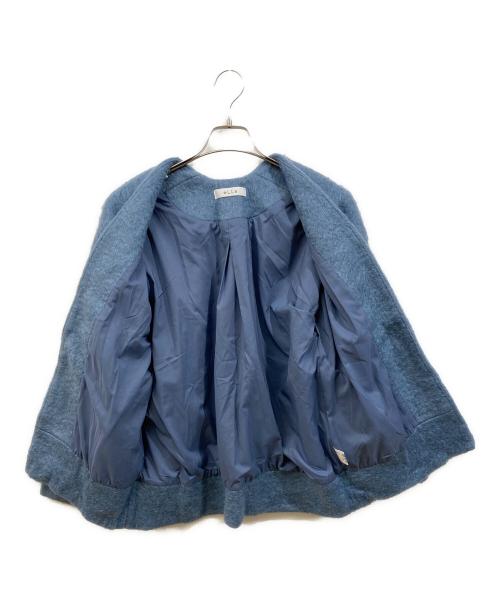 ELLA（エラ）eLLa (エラ) アンゴラシャギーカーディガン スカイブルー サイズ:実寸をご確認くださいの古着・服飾アイテム