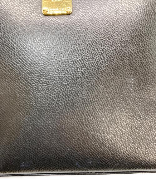 MCM（エムシーエム）MCM (エムシーエム) チェーンレザートートバッグ ブラックの古着・服飾アイテム