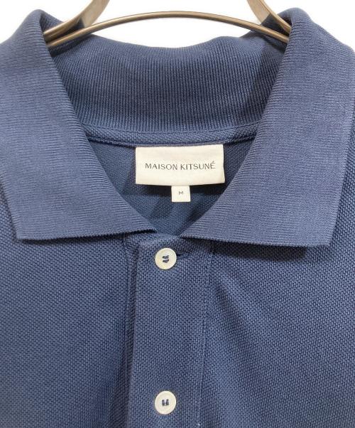 maison kitsune（メゾンキツネ）maison kitsune (メゾンキツネ) BOLD FOX HEAD PATCH COMFORT POLO ネイビー サイズ:Mの古着・服飾アイテム