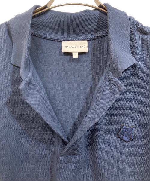 maison kitsune（メゾンキツネ）maison kitsune (メゾンキツネ) BOLD FOX HEAD PATCH COMFORT POLO ネイビー サイズ:Mの古着・服飾アイテム