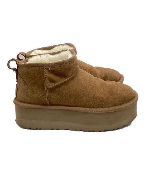 UGG（アグ）UGG (アグ) Classic Ultra Mini Platform ブラウン サイズ:SIZE 24cmの古着・服飾アイテム
