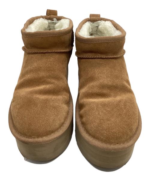 UGG（アグ）UGG (アグ) Classic Ultra Mini Platform ブラウン サイズ:SIZE 24cmの古着・服飾アイテム