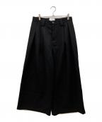 freedom solubleフリーダムソリュブル）の古着「ワイドスラックス」｜ブラック