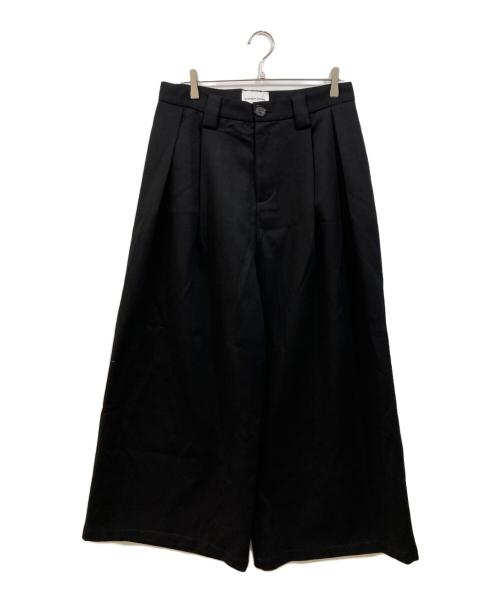 freedom soluble（フリーダムソリュブル）freedom soluble (フリーダムソリュブル) ワイドスラックス ブラック サイズ:SIZE XLの古着・服飾アイテム