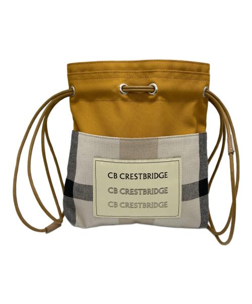 CB CRESTBRIDGE（シービークレストブリッジ）CB CRESTBRIDGE (シービークレストブリッジ) クレストブリッジチェックキャンバス巾着の古着・服飾アイテム