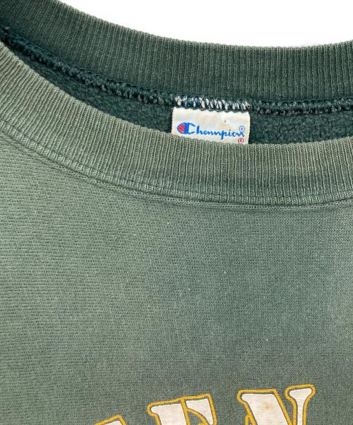 Champion REVERSE WEAVE（チャンピオン リバース ウィーブ）Champion REVERSE WEAVE (チャンピオン リバース ウィーブ) カレッジロゴスウェット グリーン サイズ:SIZE Lの古着・服飾アイテム