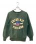 Champion REVERSE WEAVE（チャンピオン リバース ウィーブ）の古着「カレッジロゴスウェット」｜グリーン