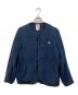 DANTON（ダントン）の古着「FLEECE COLLARLESS JACKET」｜ネイビー