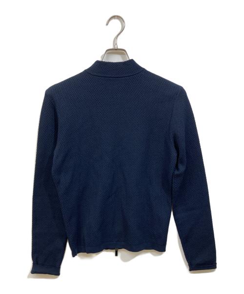 EMPORIO ARMANI（エンポリオアルマーニ）EMPORIO ARMANI (エンポリオアルマーニ) メッシュデザインジップジャケット ネイビー サイズ:SIZE 46の古着・服飾アイテム