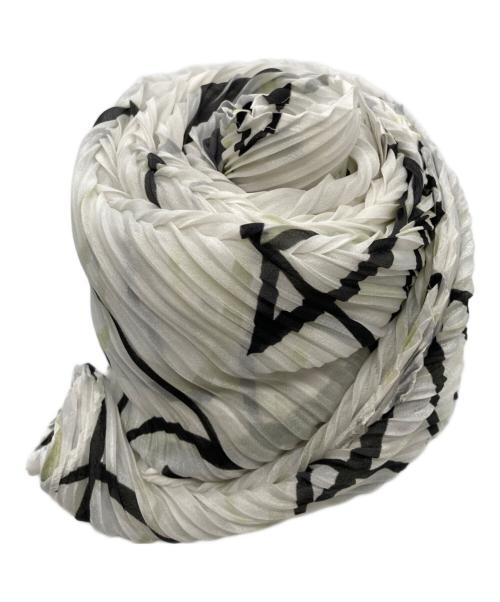 PLEATS PLEASE（プリーツプリーズ）PLEATS PLEASE (プリーツプリーズ) プリーツスカーフ アイボリーの古着・服飾アイテム