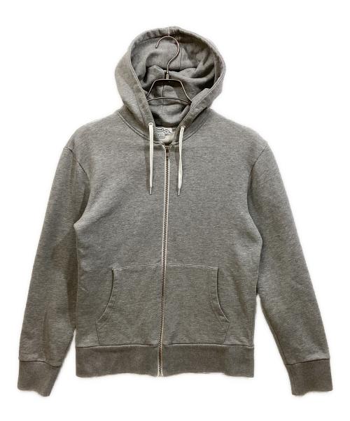 maison kitsune（メゾンキツネ）maison kitsune (メゾンキツネ) ジップパーカー グレー サイズ:SIZE Sの古着・服飾アイテム