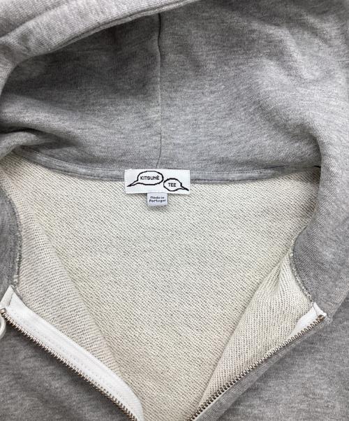 maison kitsune（メゾンキツネ）maison kitsune (メゾンキツネ) ジップパーカー グレー サイズ:SIZE Sの古着・服飾アイテム