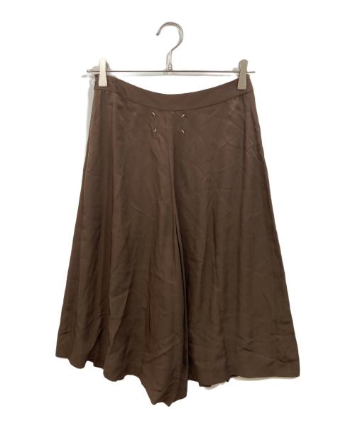 Maison Margiela（メゾンマルジェラ）Maison Margiela (メゾンマルジェラ) プリーツキュロット ブラウン サイズ:SIZE 38の古着・服飾アイテム
