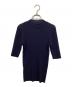 ACNE STUDIOS (アクネ ストゥディオズ) リブ半袖ニット ネイビー サイズ:	SIZE M：8000円