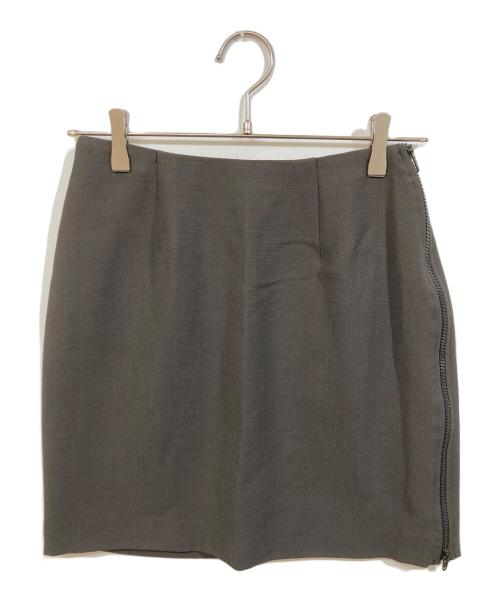 EMPORIO ARMANI（エンポリオ アルマーニ）EMPORIO ARMANI (エンポリオ アルマーニ) サイドジップミニスカート グレー サイズ:SIZE 42の古着・服飾アイテム