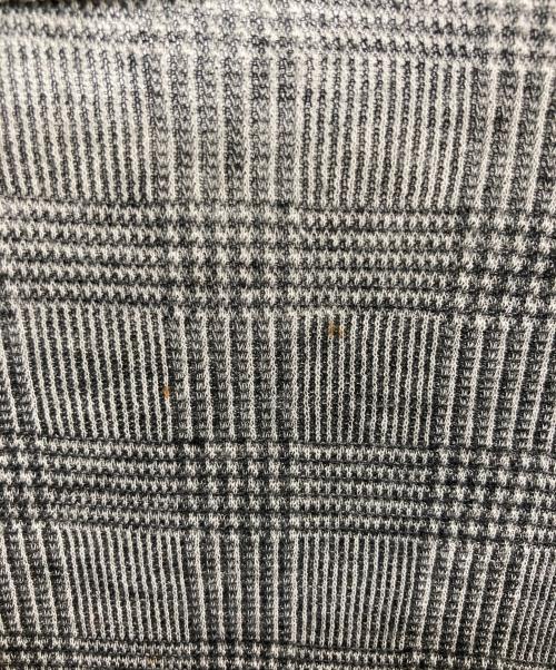 yohji yamamoto+noir（ヨウジヤマモトプリュスノアール）yohji yamamoto+Noir (ヨウジヤマモトプリュスノアール) チェックデザインウール混カットソー グレー サイズ:	SIZE 2の古着・服飾アイテム