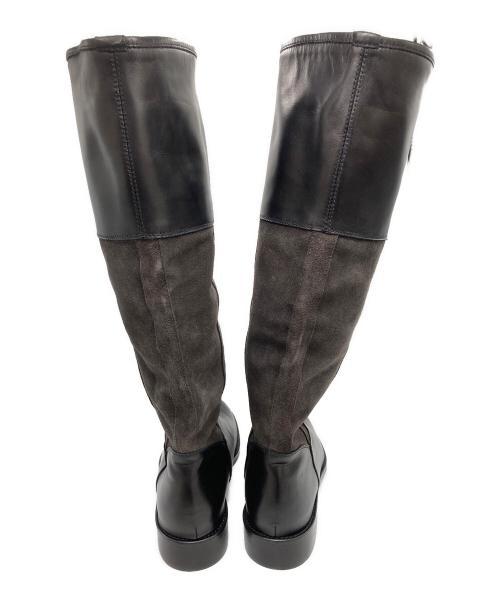 CORSO ROMA 9（コルソローマノーヴェ）CORSO ROMA 9 (コルソローマノーヴェ) スエード切替ロングブーツ ブラック サイズ:SIZE 37の古着・服飾アイテム