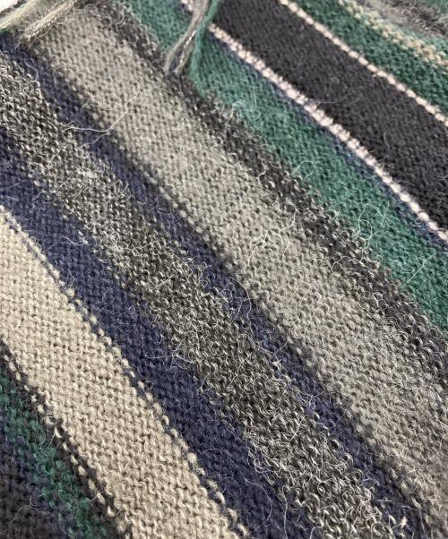 PERVERZE（パーバーズ）PERVERZE (パーバーズ) マルチボーダーニット ネイビー サイズ:Freeの古着・服飾アイテム