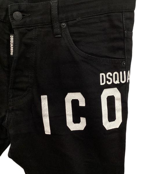 DSQUARED2（ディースクエアード）DSQUARED2 (ディースクエアード) ブラックデニム ブラック サイズ:SIZE 48の古着・服飾アイテム