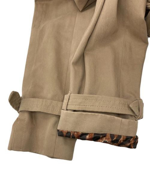 DOLCE & GABBANA（ドルチェ＆ガッバーナ）DOLCE & GABBANA (ドルチェ＆ガッバーナ) 裏地レオパードトレンチコート ベージュ サイズ:38の古着・服飾アイテム