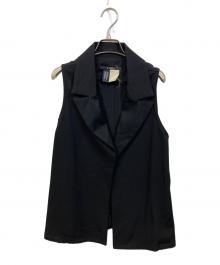 LIMI feu（リミフゥ）の古着「ボタンレスベスト」｜ブラック