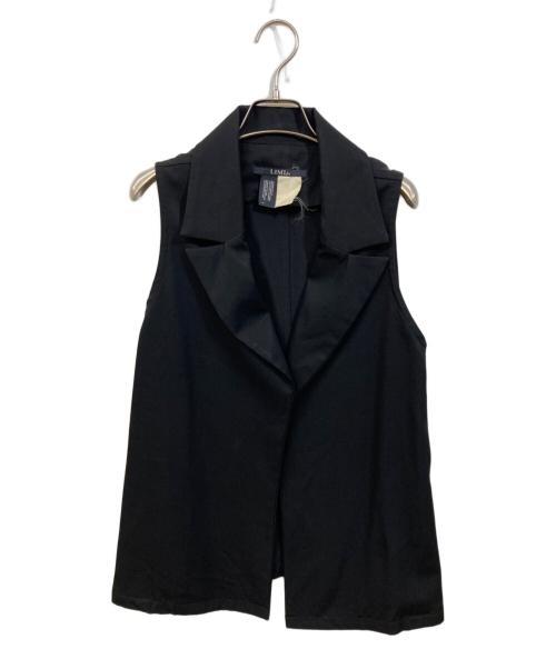 LIMI feu（リミフゥ）LIMI feu (リミフゥ) ボタンレスベスト ブラック サイズ:Sの古着・服飾アイテム