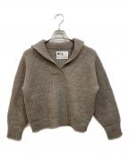 MHLエムエイチエル）の古着「スキッパーニット」｜ブラウン