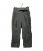 MHLエムエイチエル）の古着「DRY COTTON NEEDLECORD PANTS」｜グレー