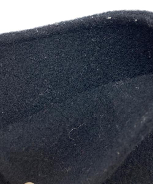 MUSE de Deuxieme Classe（ミューズ ドゥーズィエム クラス）MUSE de Deuxieme Classe (ミューズ ドゥーズィエム クラス) リバーロングノーカラーコート ブラック サイズ:SIZE 36の古着・服飾アイテム