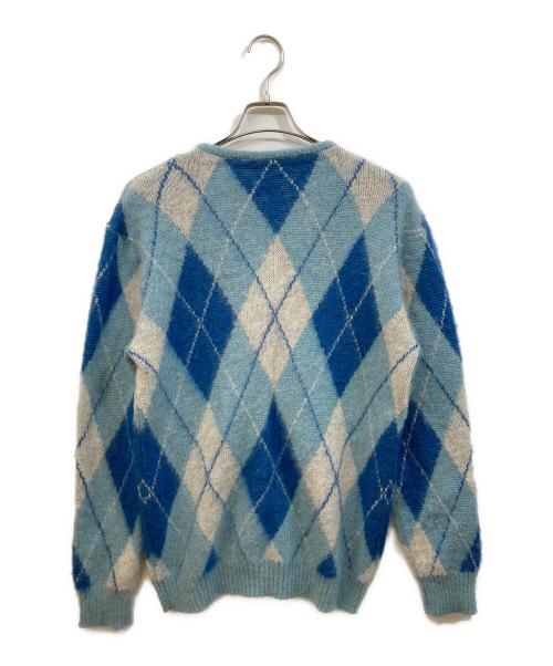 Needles（ニードルズ）Needles (ニードルズ) Mohair Cardigan - Argyle スカイブルー サイズ:SIZE Sの古着・服飾アイテム