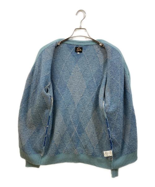 Needles（ニードルズ）Needles (ニードルズ) Mohair Cardigan - Argyle スカイブルー サイズ:SIZE Sの古着・服飾アイテム