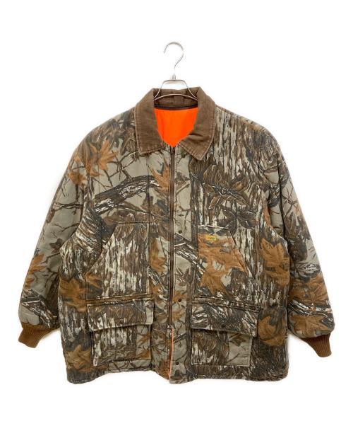 USED（ユーズド）USED (ユーズド) リバーシブルジャケット カーキ×オレンジ サイズ:SIZE 2XLの古着・服飾アイテム